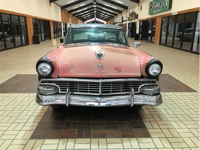 1956 Ford 4dr Vic hdtp red blk (CC-991061) for sale in Morgantown, Pennsylvania