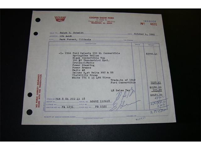 1966 Ford Galaxie 500 XL (CC-998383) for sale in Greensboro, North Carolina